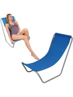 ZAHRADNÍ A PLÁŽOVÉ LEHÁTKO SKLÁDACÍ A TAŠKA MODRÁ ENERO CAMP ZAHRADNÍ A PLÁŽOVÉ LEHÁTKO SKLÁDACÍ A TAŠKA MODRÁ ENERO CAMP