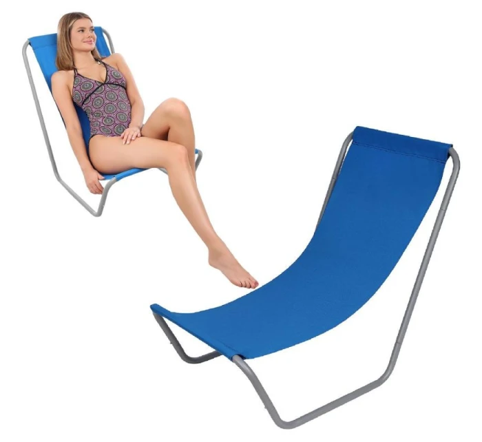 ZAHRADNÍ A PLÁŽOVÉ LEHÁTKO SKLÁDACÍ A TAŠKA MODRÁ ENERO CAMP ZAHRADNÍ A PLÁŽOVÉ LEHÁTKO SKLÁDACÍ A TAŠKA MODRÁ ENERO CAMP