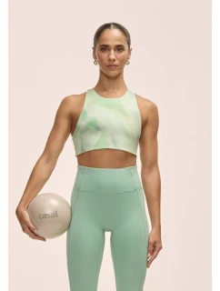 Casall Dámský sportovní tréninkový top se zavazováním na zádech Zelená