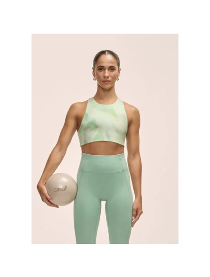 Casall Dámský sportovní tréninkový top se zavazováním na zádech Zelená