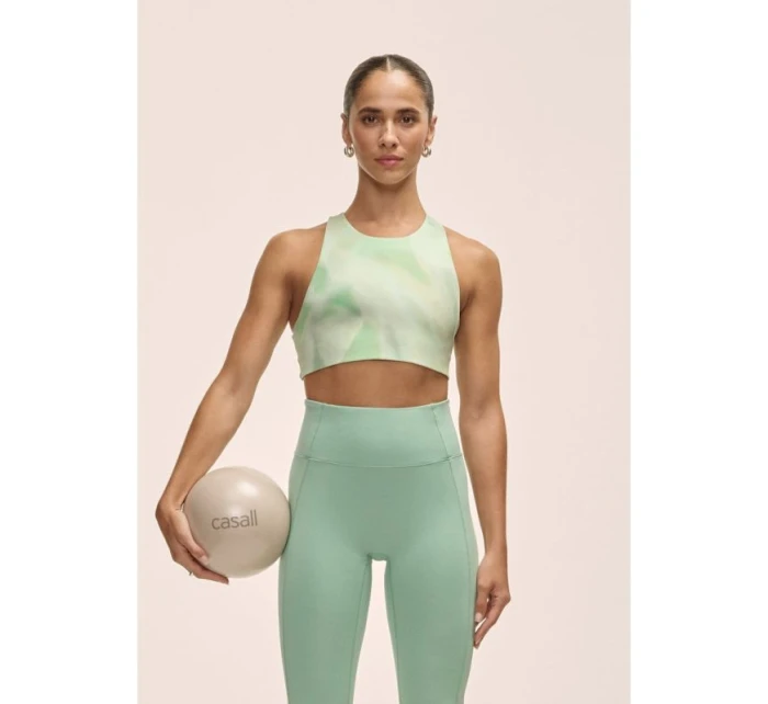 Casall Dámský sportovní tréninkový top se zavazováním na zádech Zelená