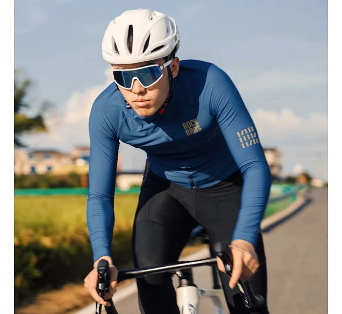 Rockbros YDWT020 Diamond podzimní/zimní cyklistická bunda velikost S - modrá