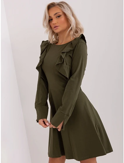 Sukienka EM SK HW 20 model 18781174 khaki - FPrice Sukienka EM SK HW 20 model 18781174 khaki - FPrice