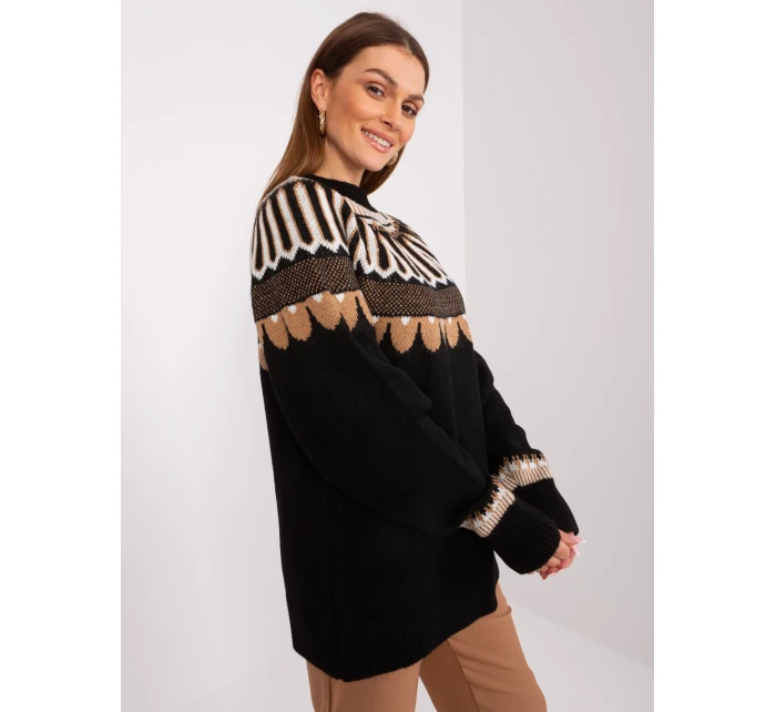 Svetr LC SW 0342.06X černá Svetr LC SW 0342.06X černá