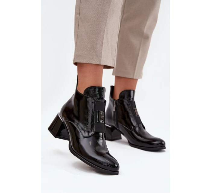 Boty na podpatku model 216971 Step in style Boty na podpatku model 216971 Step in style