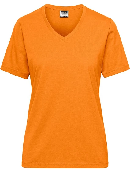 Daiber JN 1807 Dámské pracovní tričko z bio bavlny - Solid 02.1807 orange