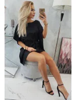 Oversize netopýří šaty černé