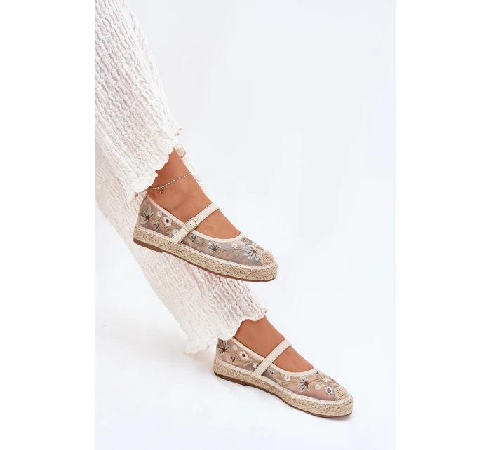 espadrilky s na platformě béžové model 21700053 - Boto espadrilky s na platformě béžové model 21700053 - Boto