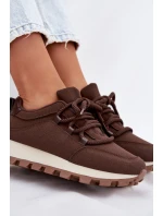 Sportovní tenisky na platformě Čokoládové Riadella