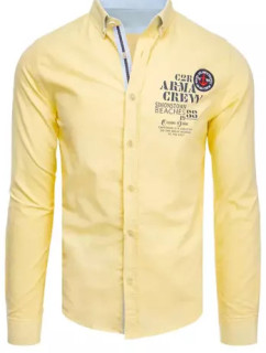Pánská žlutá košile Dstreet DX2246