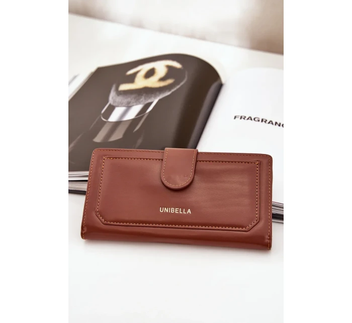 Dámská peněženka z eko kůže hnědá Kalinessa