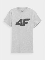 Pánské tričko 4FSS23TTSHM537-27M šedé - 4F