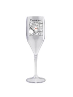 Personalizovaná nerozbitná prosecco sklenice s mapou Personalizovaná nerozbitná prosecco sklenice s mapou