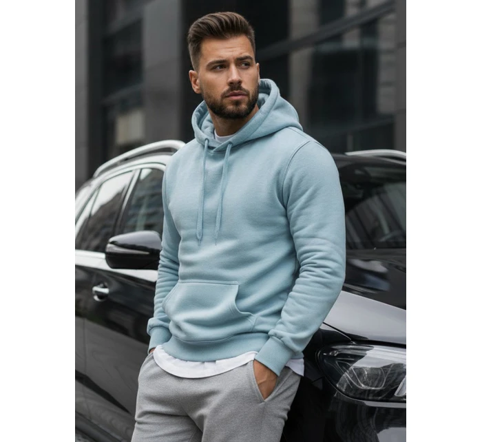 Pánská mikina s kapucí modrá FashionStreet BX5107