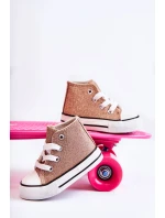 Dětské vysoké tenisky Růžové zlato Catrina Dětské vysoké tenisky Růžové zlato Catrina