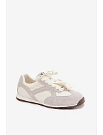 Semišové Dámské Tenisky model 22073044 Šedé - VINCEZA