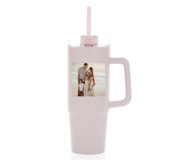 Personalizovaná termoska s průhledným víčkem s fotografií 