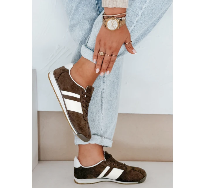 Dámské hnědé tenisky Dstreet model 21992076 - FashionStreet