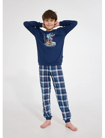 Pyžamo Young Boy délka rukávů model 22281782 - Cornette Pyžamo Young Boy délka rukávů model 22281782 - Cornette