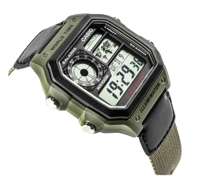 Pánské hodinky CASIO AE-1200WHB-3BVDF + krabice Pánské hodinky CASIO AE-1200WHB-3BVDF + krabice