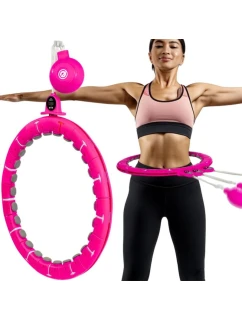 HULA HOP S MASÉREM, ZÁVAŽÍM A PULTEM FUCHSIOVÁ ENERO FIT