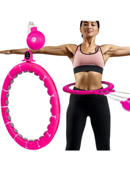 HULA HOP S MASÉREM, ZÁVAŽÍM A PULTEM FUCHSIOVÁ ENERO FIT