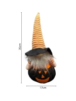 DEKORATIVNÍ FIGURKA NA DÝNI 35CM LED HALLOWEEN ČERNÁ
