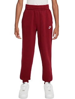 Dětské kalhoty Nike Sportswear Club Fleece červené FD3008 608