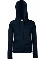 Fruit of the Loom Premium Lady-Fit Hooded Jacket Dámská mikina s kapucí 16.2118 deep navy Fruit of the Loom Premium Lady-Fit Hooded Jacket Dámská mikina s kapucí 16.2118 deep navy