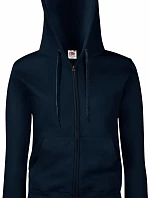 Fruit of the Loom Premium Lady-Fit Hooded Jacket Dámská mikina s kapucí 16.2118 deep navy