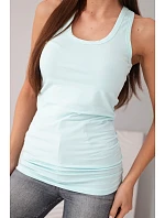 Dámská tílko z bavlny s kulatým výstřihem mátová