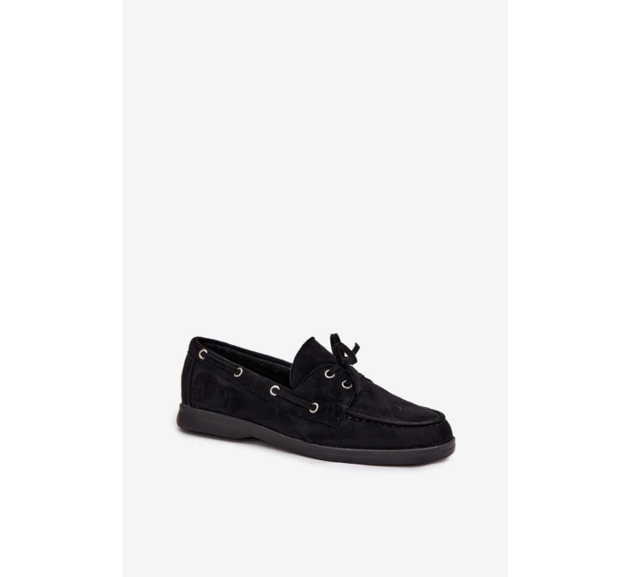 Dámské semišové mokasíny Big Star RR274948 Černé Dámské semišové mokasíny Big Star RR274948 Černé