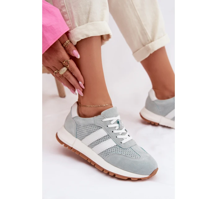 Dámské tenisky z přírodního semiše mátové Marceline Dámské tenisky z přírodního semiše mátové Marceline