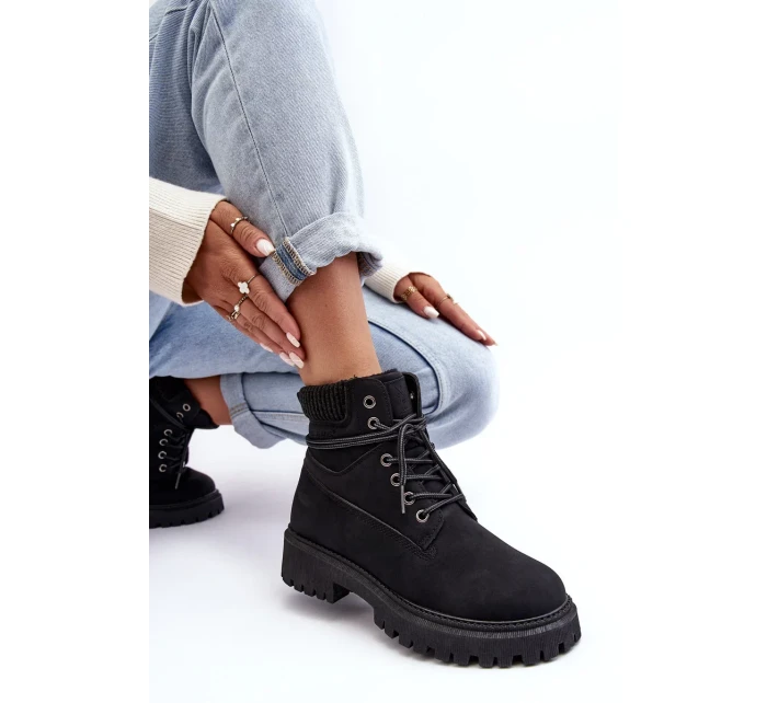 Dámské zateplené boty Black Cross Jeans Dámské zateplené boty Black Cross Jeans