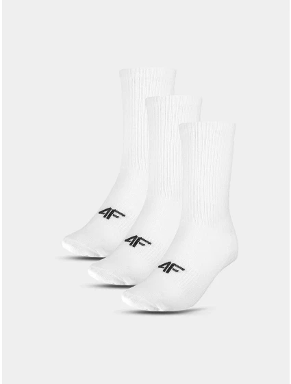 Dětské unisex ponožky 4F (3pack) - bílé Dětské unisex ponožky 4F (3pack) - bílé