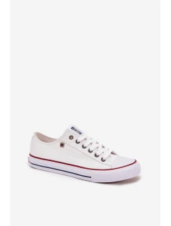 Pánské nízké textilní tenisky Big Star – bílé
