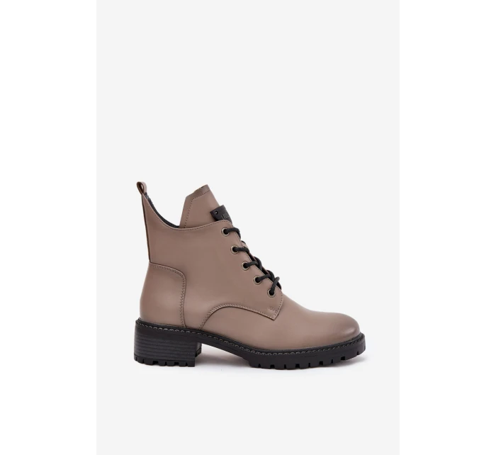 Dámské kotníkové boty na podpatku Vinceza – šedé Dámské kotníkové boty na podpatku Vinceza – šedé