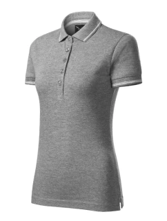 Perfection plain polokošile dámská tmavě šedý melír