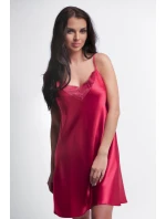 SATÉNOVÁ KOŠILE 006 RED VELVET