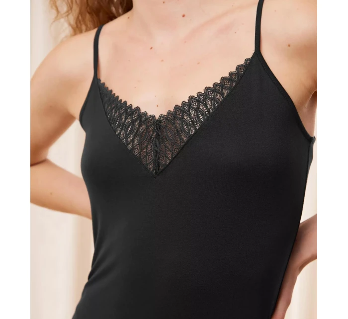 Dámský pyžamový top Aura Spotlight Camisole - BLACK - černý 0004 - TRIUMPH