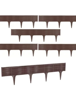GARDEN PALISADA BORDER Proutěný lem trávníku 390CM hnědý pro děti