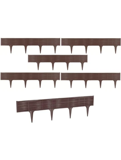 GARDEN PALISADA BORDER Proutěný lem trávníku 390CM hnědý pro děti
