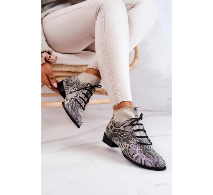 Dámské kozačky Suede  Béžové model 21577113 - Maciejka