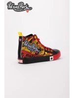 Tenisky Pol'and'Rock Festival X Big Star SS174501 Černo-Červené Tenisky Pol'and'Rock Festival X Big Star SS174501 Černo-Červené