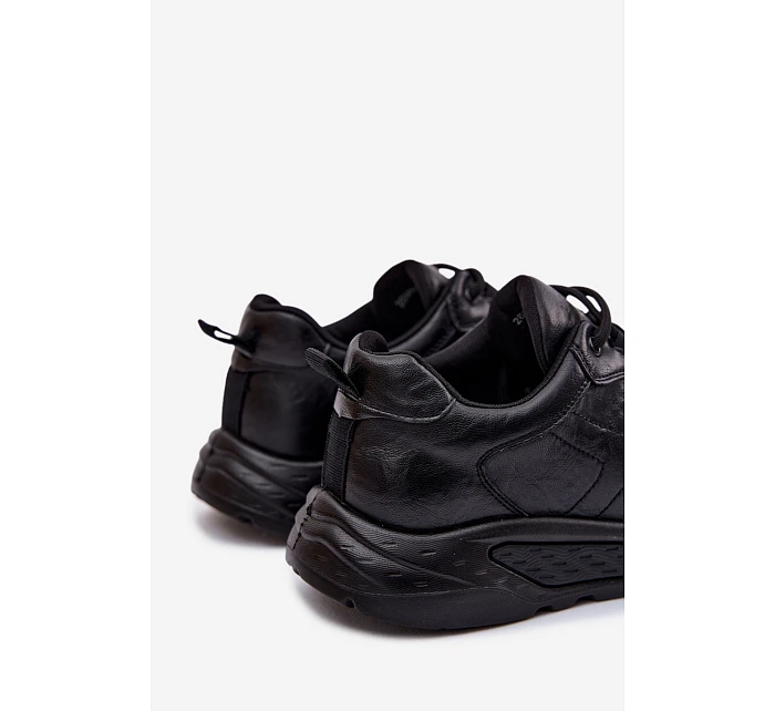 Pánské Eko Kožené Tenisky Černé model 22064217 - EVENTO