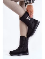 Dámské sněhule se zipem Progress PROGJ-21-09 Černé Dámské sněhule se zipem Progress PROGJ-21-09 Černé