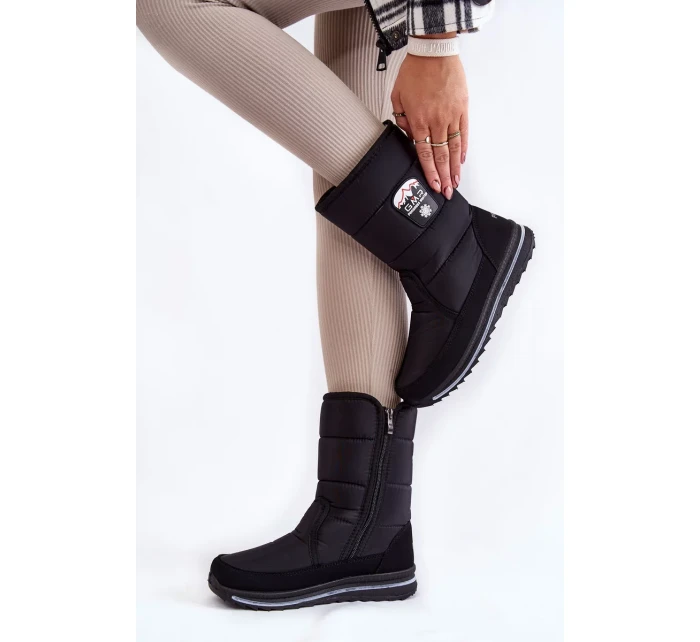 Dámské sněhule se zipem Progress PROGJ-21-09 Černé Dámské sněhule se zipem Progress PROGJ-21-09 Černé