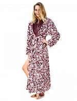 Dámský župan Flora 2556 4803 Fialová s bílou - Vestis