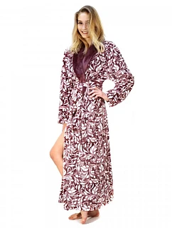 Dámský župan Flora 2556 4803 Fialová s bílou - Vestis