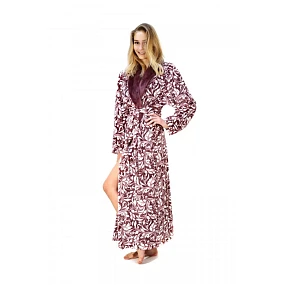 Dámský župan Flora 2556 4803 Fialová s bílou - Vestis